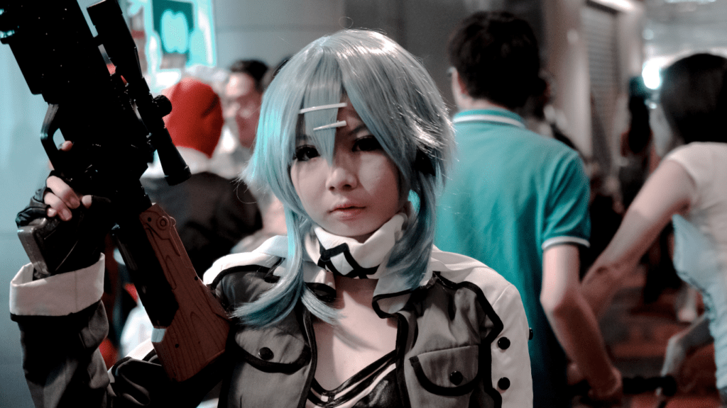 cosplay with weapon