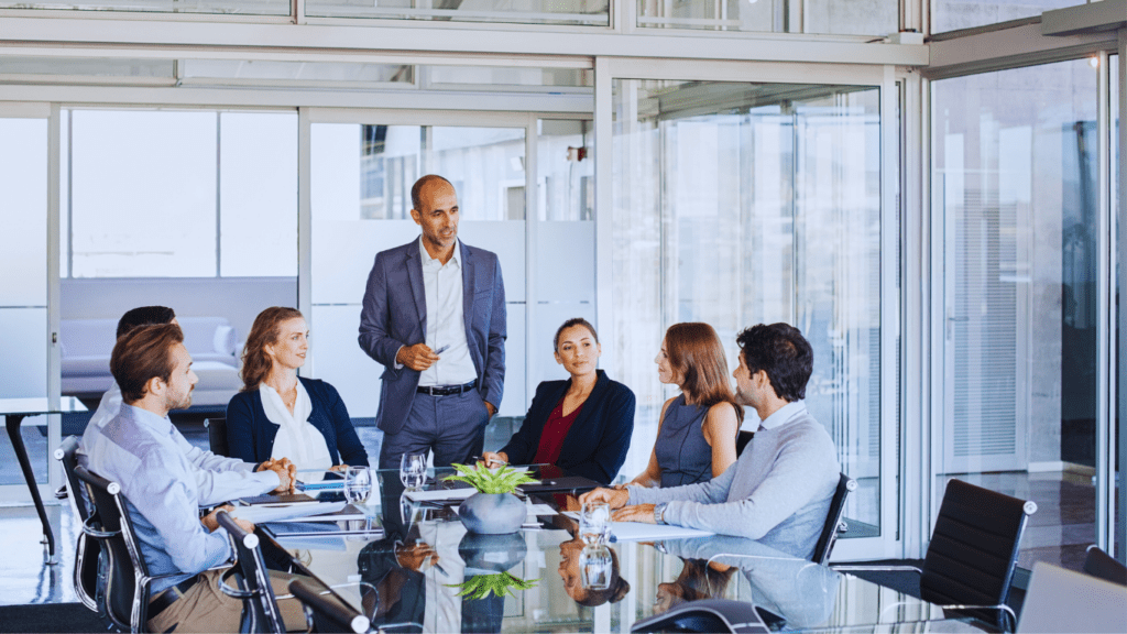 Team in business meeting