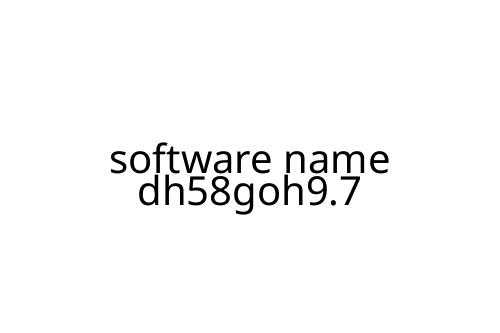 software name dh58goh9.7