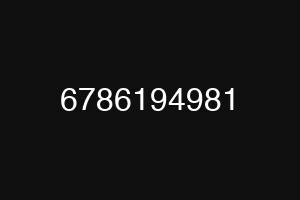 6786194981