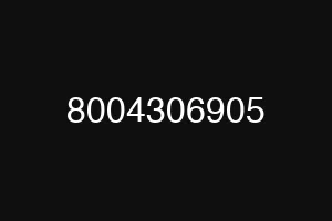 8004306905