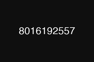 8016192557