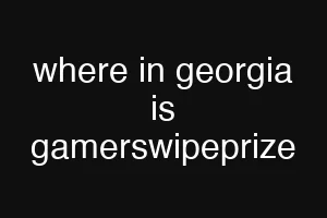where in georgia is gamerswipeprize